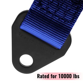 Nylon Premium Quad Wrap Suspension Limit Strap,Shock Suspension Travel Webbing for Off Road ATV UTV SXS with 10,000 Lb Webbing Strength (Blue, 18")