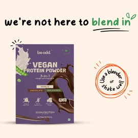 BE ODD Vegan Protein Powder (39+39+32 gm, Trial Pack of 3 Flavors)