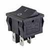 Rocker Switch Black Rocker Unlit 4 Pin 6A 250VAC Device