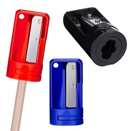 Sliverdew Set of 3 Carpenter's Pencil Sharpeners, Carpenters Pencil Sharpener, Carpenter's Pencil, Pencil Cutter for Woodworking, Mixed Colours