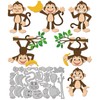 GLOBLELAND Funny Monkey Cutting Dies for DIY Scrapbooking Metal Twig