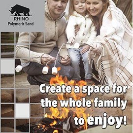 Rhino Power Bond Plus - Polymeric Sand for Pavers and Stone Joints up to a Maximum of 2 inches. (10 Pound, Black Diamond) | RHINO POLYMERIC SAND