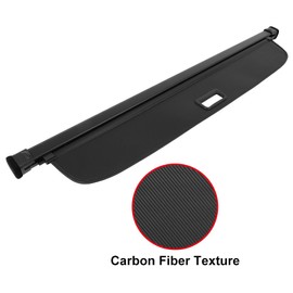 Fastspace Cargo Cover for 2018-2023 Fit for Volkswagen Tiguan Durable & Retractable All Weather Shielding Shade Cargo Luggage Cover Carbon Fiber Easy Installation