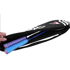 Portable Badminton Racket Bag Waterproof Dustproof Badminton Carry Bag Lightweight Tennis Racquet Bag Sport Outdoor Badminton Racket Cover Case Single Shoulder Equipment Bags for Two Badminton Rackets