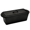 Cuisiland Rectangular Cast Iron Bread Loaf Pan, Heavy Duty 11x4.75x4,25"