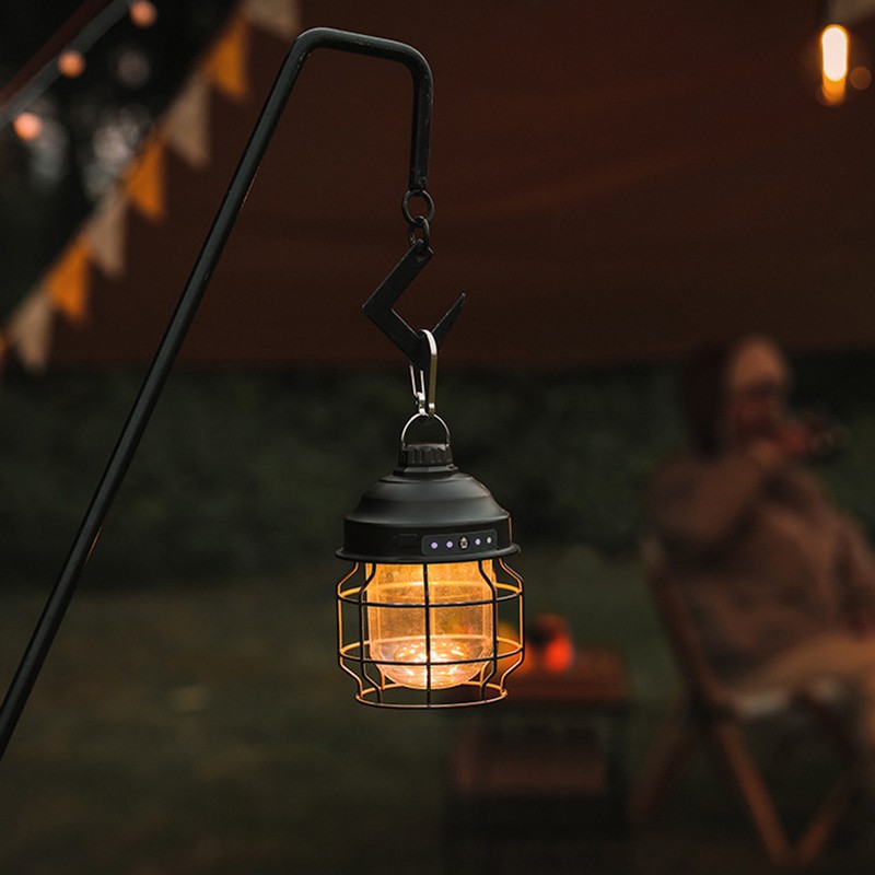 USB Rechargeable LED Camping Lamp 3 Light Modes Tent Lights