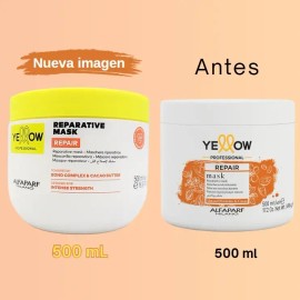 Yellow Mascara Reestructurante Repair Almendra Cacao 500ml