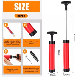 Zhehao Ball Pump Bulk Air Pump for Sports Balls Soccer Ball Pumps w/Needle & ext hose - 150