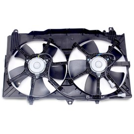 BOXI 620-429 Dual Radiator A/C Condenser Cooling Fan Motor Assembly for 2003 2004 2005 2006 Nissan 350Z / 2003 04 2005 2006 Infiniti G35 Sedan / 2003 2004 2005 2006 2007 Infiniti G35 Coupe 21487-CD00A