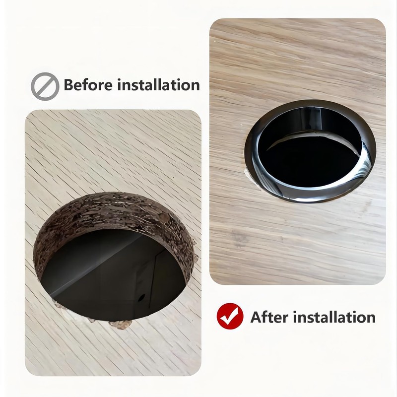 Qrity 4 PCS Desk Grommet Hole Diameter 1.6 Inch (40