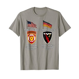 85th USAFAD SSI w Pershing and Missile Wing 2 Nuc v print T-Shirt
