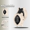 QHBAMD Silicone Watch Bands Compatible for Garmin Instinct 3 AMOLED