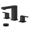 KENES Black Widespread Bathroom Faucet 3 Hole Bathroom Sink Faucet