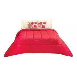 Elefantito Edredon 2 Vistas Rojo Con Sabanas Matrimonial Elefantito