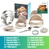 MUMSUNG Empanada Maker Press, 4Size (6"+4"+3"+2.6") Professional Dumpling Maker Mold