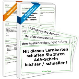 AEVO Flashcard File (380 Flashcards) - Compact Knowledge for Training Aptitude Examination / AdA Certificate, Trainer Certificate: Now Also From 2nd Exam Half Year 2024