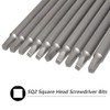 Saipor 10pcs SQ2 100mm Magnetic Square Drill Bit Set Hex