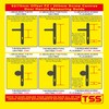TSS UPVC Door Handle Set- Lever Moveable Pad - 92mm