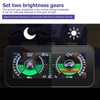 Sharainn Angle Declinometer, Universal Intelligent Car Inclinometer Tilt Gauge HUD