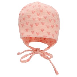 Sterntaler Girls' Beanie Hearts Hat, pink