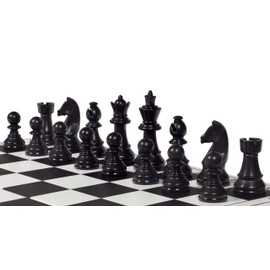 Sunrise Chess & Games Staunton Plastic Chess Pieces - King 85 mm, Robust Plastic, Ideal for Chess Clubs