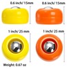 TOPZEA 32 Pieces Mini Shuffleboard Replacement Pucks, Shuffleboard Rollers Set