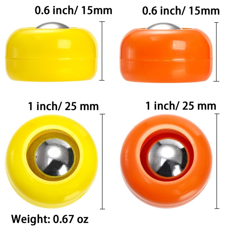 TOPZEA 32 Pieces Mini Shuffleboard Replacement Pucks, Shuffleboard Rollers Set