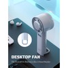 Handheld Fan with Ice Cooling, USB Rechargeable 3 Speeds Low