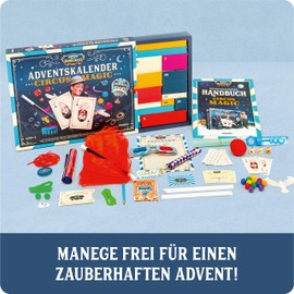 Franzis 67188 67188 Roncalli Circus Magic Advent Calendar 24 Magic Tricks for a Magic Advent for Children from 8 Years