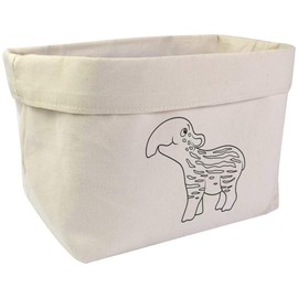 Large 'Baby Tapir' Canvas Organiser/Storage Bag (OR00005784)