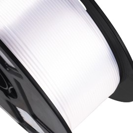 Silk Pearlescent Shiny Pearl White PLA Filament, 1kg 2.2lbs 1.75mm 3D Printing Material, Widely Support for FDM 3D Printer, Pack with Extra Filament Sample by BBLIFE