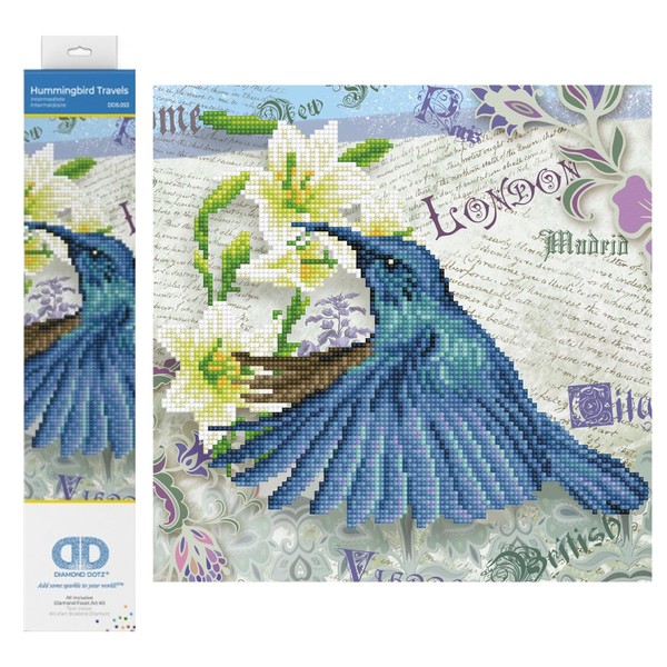 Diamond Dotz Hummingbird Travels Bird Diamond Painting Kits for Adults