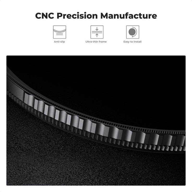 K&F Concept 40.5mm Black Diffusion 1/4 Filter & CPL 2-in-1