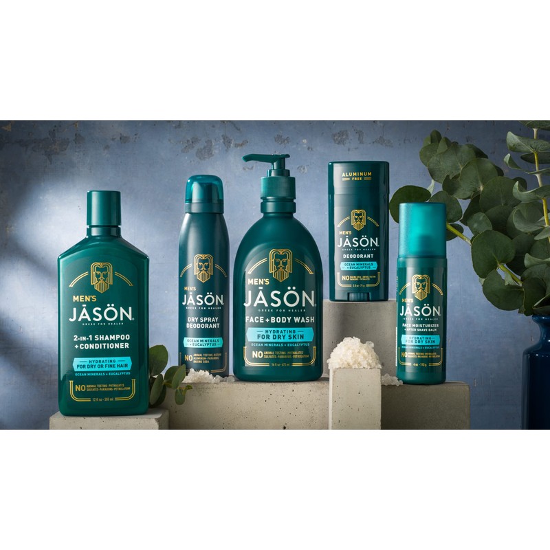 Jason Men's Hydrating Lotion & Aftershave Balm, 4 oz