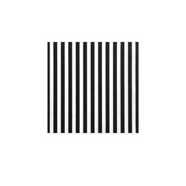 Striped Napkins, Black, 33 x 33 cm (Pack of 20)