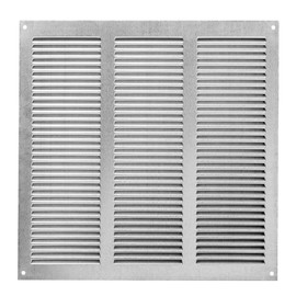 TURvent 10x10 Entlüftungsabdeckung (Kanalöffnung) – HVAC Rückluftgitter aus verzinktem Stahl für Wand und Decke mit Netz – AC Rechteckiges Lüftungsregister – Außenmaße 30,0 cm B x 30,0 cm H
