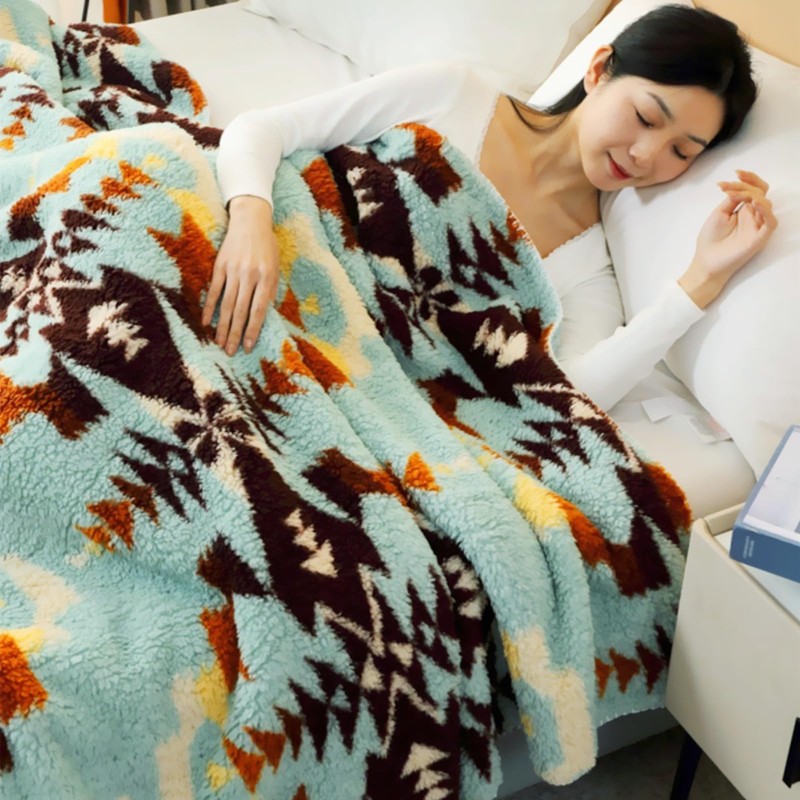 UKELER Large Bohemian Bed Blankets 80'' × 90'', Ultra Soft