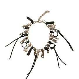 YANIYA Unique Zipper Necklace Personality Clavicle Chains Retro Fringe Chain Head Y2k Hip Hop Choker Women's Fashion Accessory
