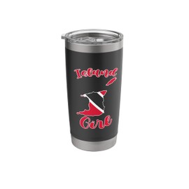 Trini Girl Island Trinidadian Country Tobago Trinidad Stainless Steel Insulated Tumbler