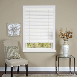 PowerSellerUSA Achim Home Furnishing Cordless GII Luna 2" Slat White Venetian Window Blinds 31" W x 64" L