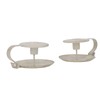 2pcs Taper Candle Holders Simple Antique Finish Iron Candle Holder