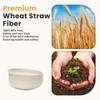 Homienly Dessert Plates - 8 Inch Wheat Straw Plates Set,