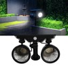Solar Projection Light Human Body Induction 2‑Color Solar Lawn Lamp