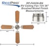 RecPro RV 12V Ceiling Fan | 4-Blade | 4-Speed |