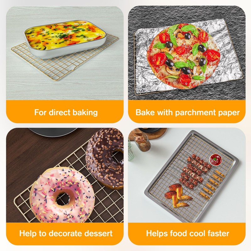 2-Pack Cooling Racks for Cooking and Baking - 10" x
