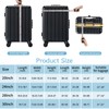 Yotako Suitcase Cover Protectors Luggage Cover Fits 20 24 28