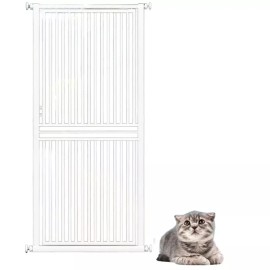 A. SF 애견울타리 방묘문 캣도어 높이 고양이 반려동물 도어 [O. 높이 90c 수동] Pet Fence Barrier Door Cat Door Height for Cats [O. Height 90cm Manual]