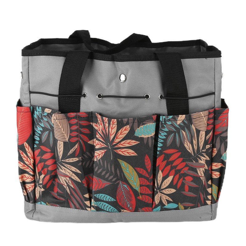 Garden Tote Bag 600D Oxford Cloth Multiple Pockets Lightweight and