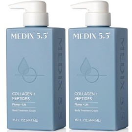 Two Pack. Medix 5.5 Collagen Cream with Caviar. Anti-aging Moisturizer. Firms And Tightens Your Skin. Anti-Aging Cream Collagen, Peptides, Aloe Vera, 