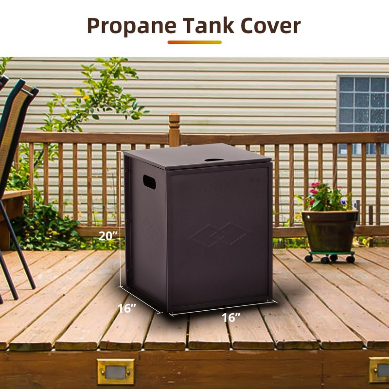 Propane Metal Tank Cover Table Hideaway Table Gas for Gas